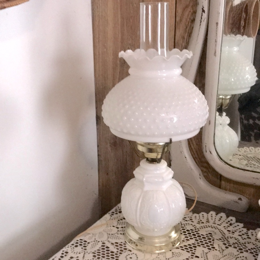 Vintage white lamp